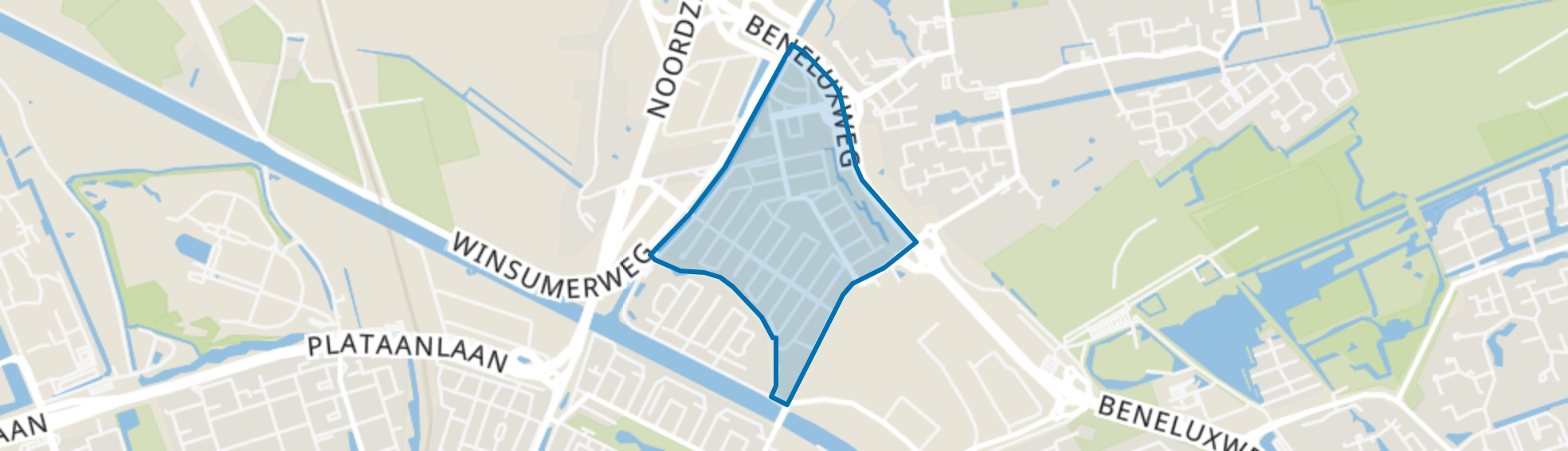 De Hunze, Groningen map