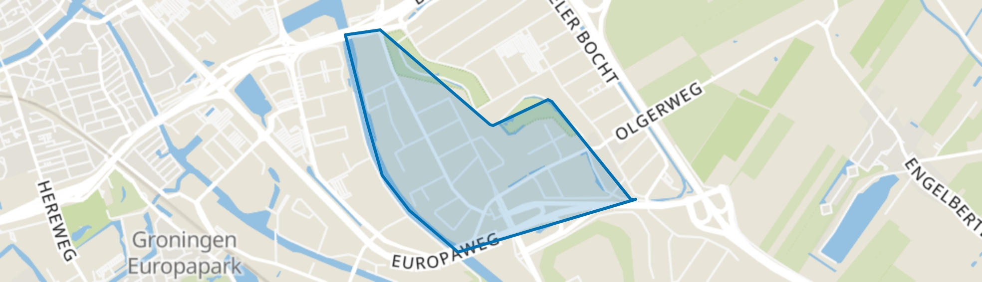 Euvelgunne, Groningen map