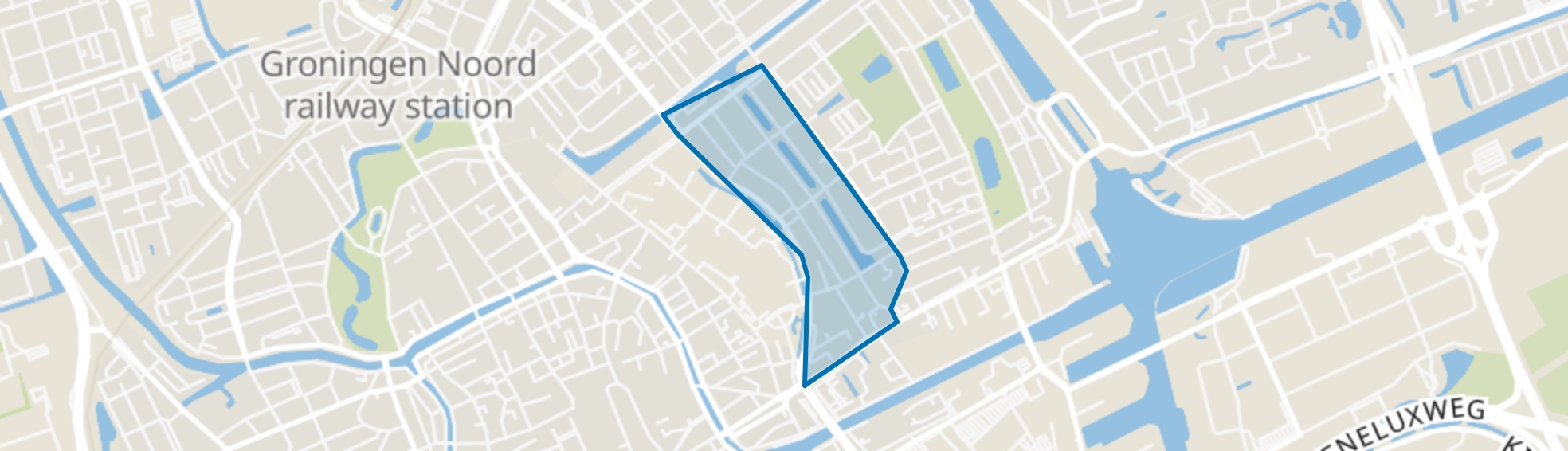 Gorechtbuurt, Groningen map