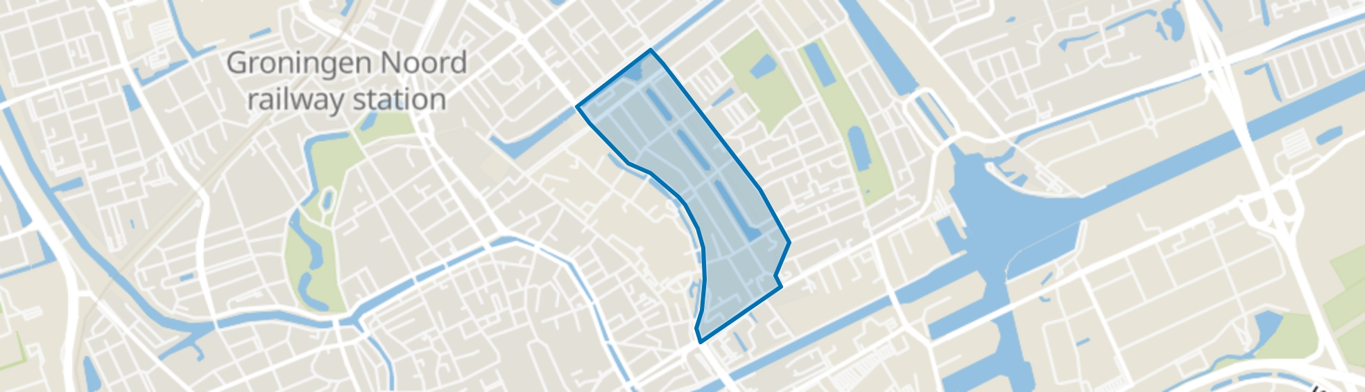 Gorechtbuurt, Groningen map