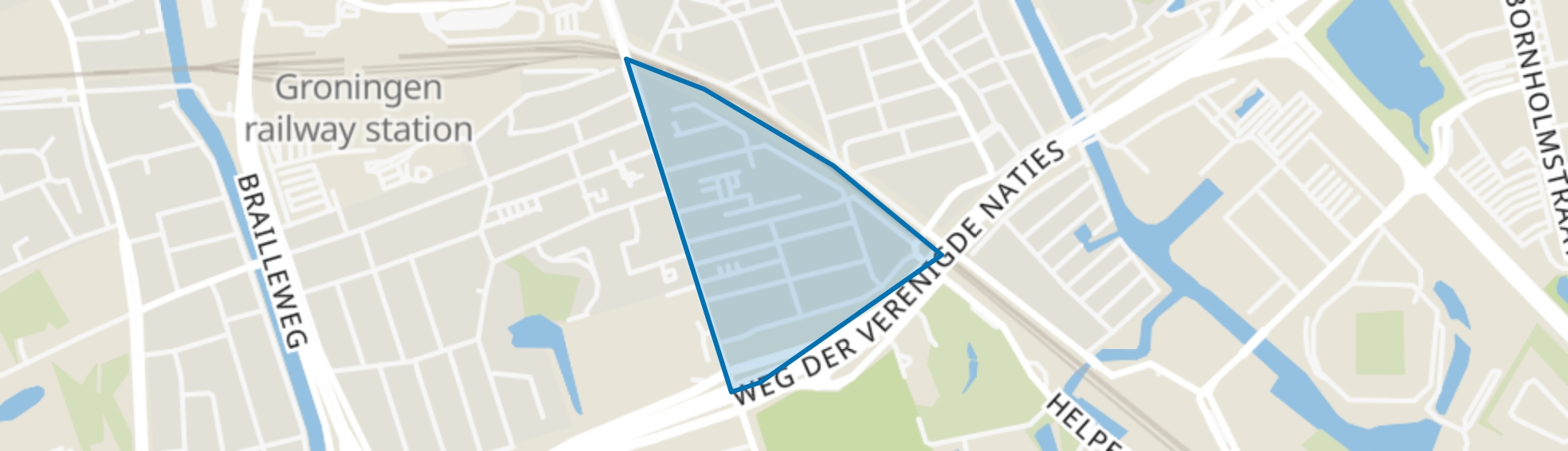 Herewegbuurt, Groningen map