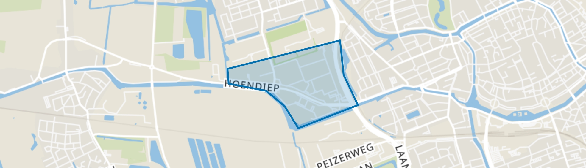 Hoendiep, Groningen map