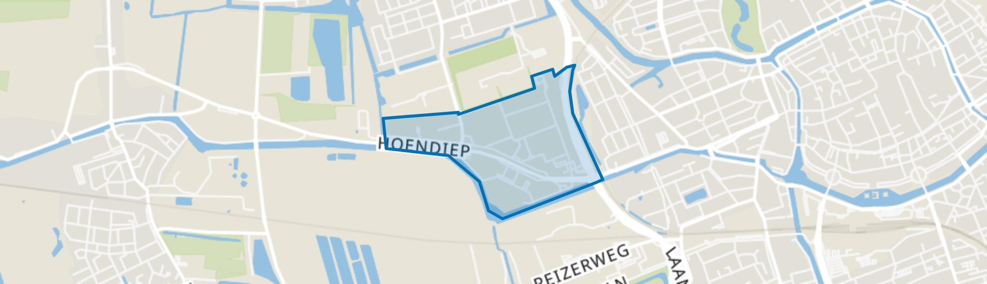 Hoendiep, Groningen map