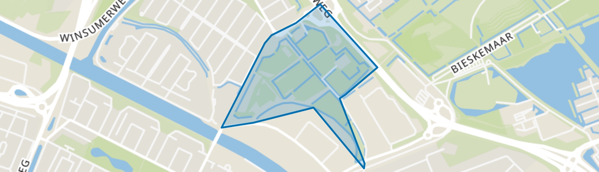 Hunzeboord, Groningen map