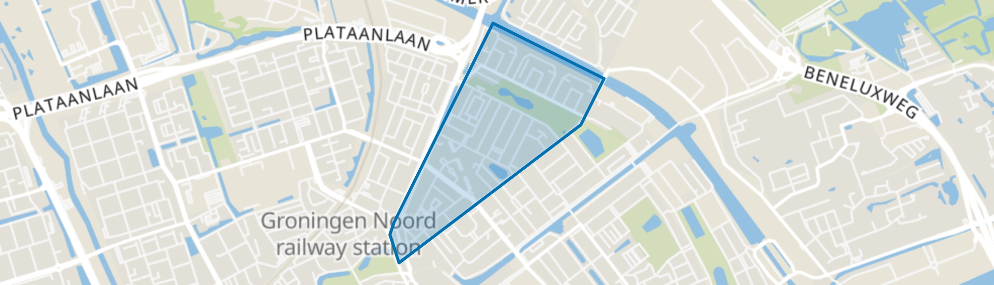 Indische buurt, Groningen map