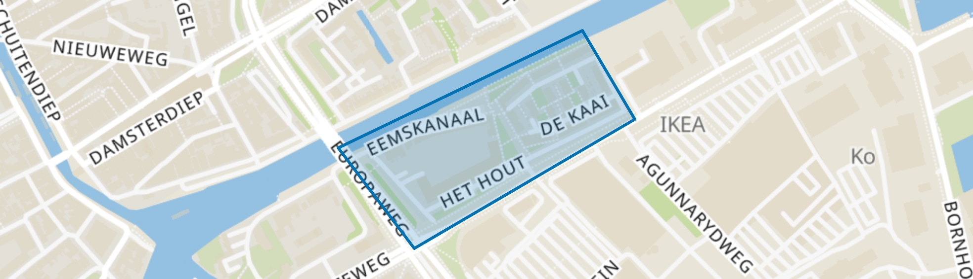 Kop van Oost, Groningen map