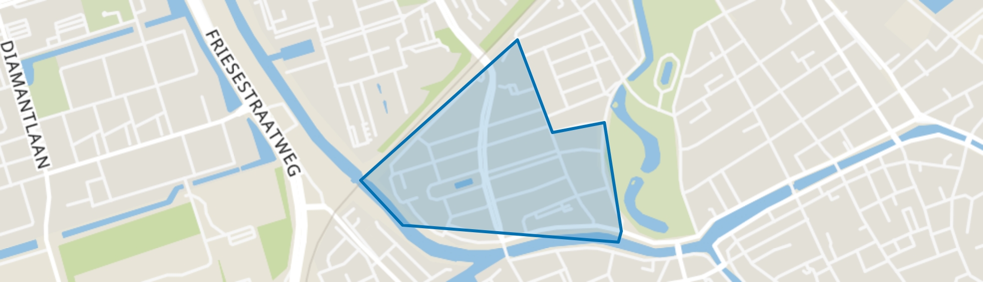 Oranjebuurt, Groningen map