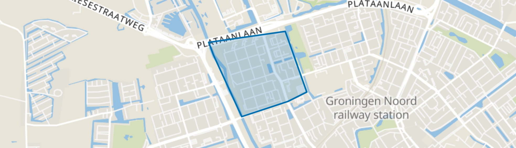 Paddepoel-Noord, Groningen map