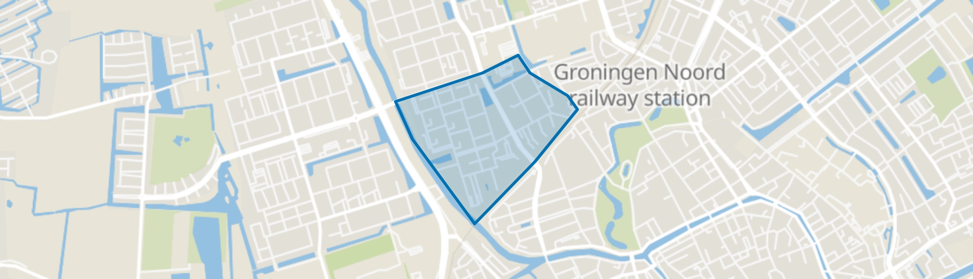 Paddepoel-Zuid, Groningen map