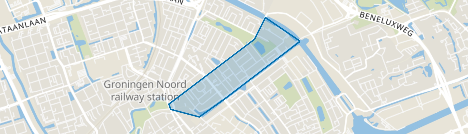 Professorenbuurt, Groningen map