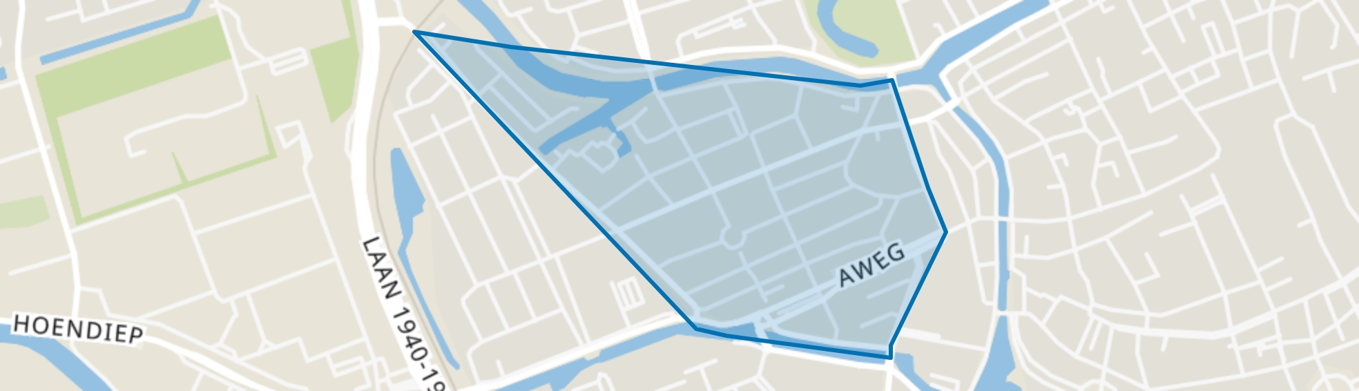 Schildersbuurt, Groningen map