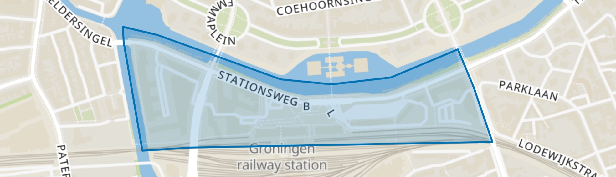 Stationsgebied, Groningen map