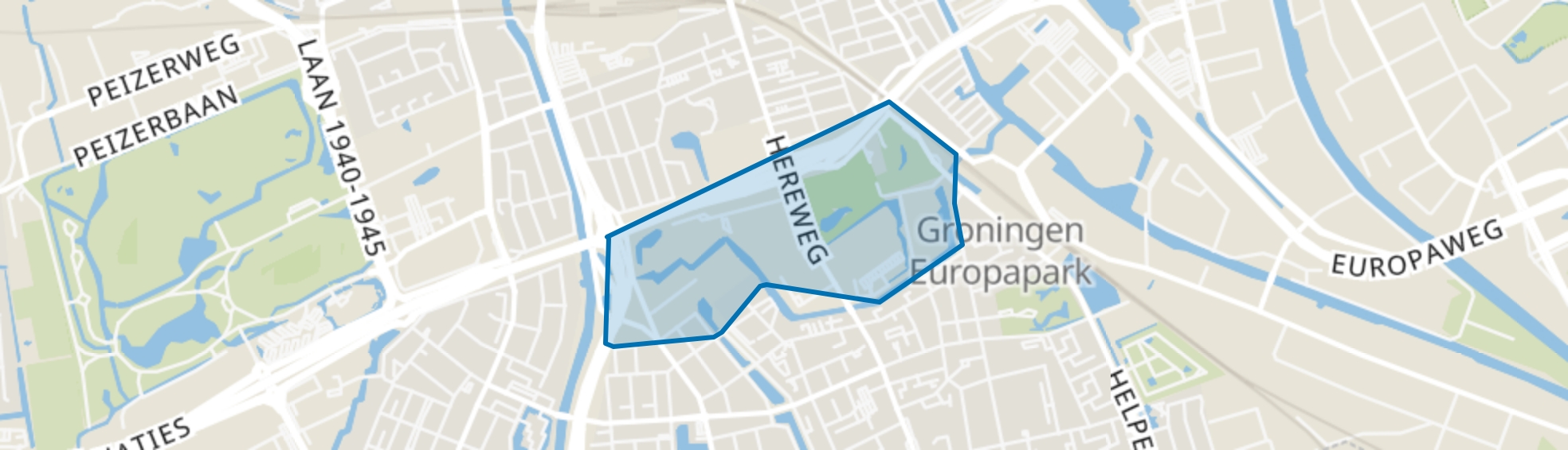 Sterrebosbuurt, Groningen map