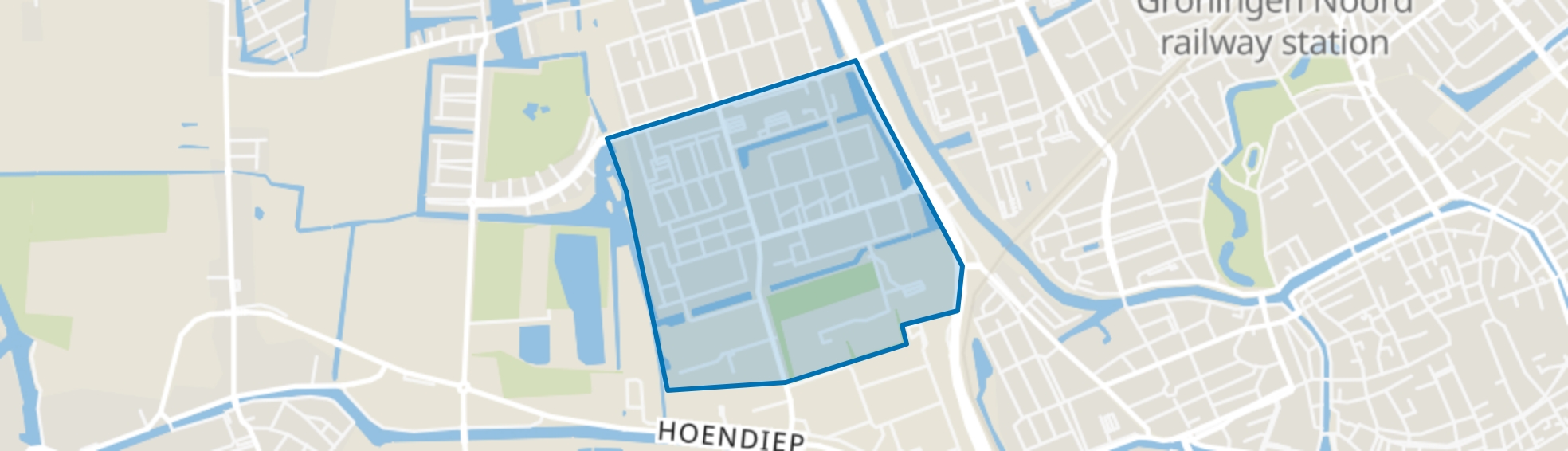 Vinkhuizen-Zuid, Groningen map
