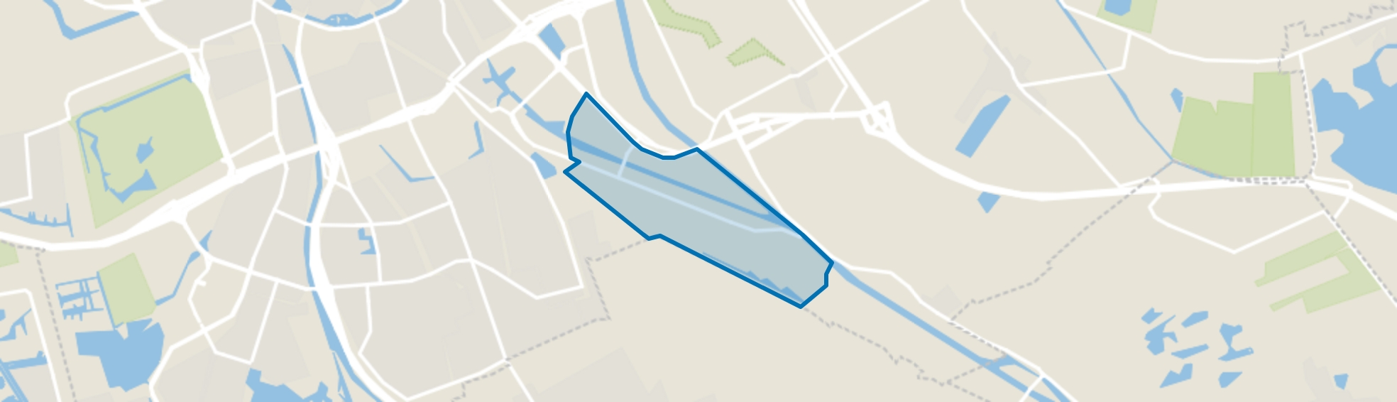 Winschoterdiep, Groningen map