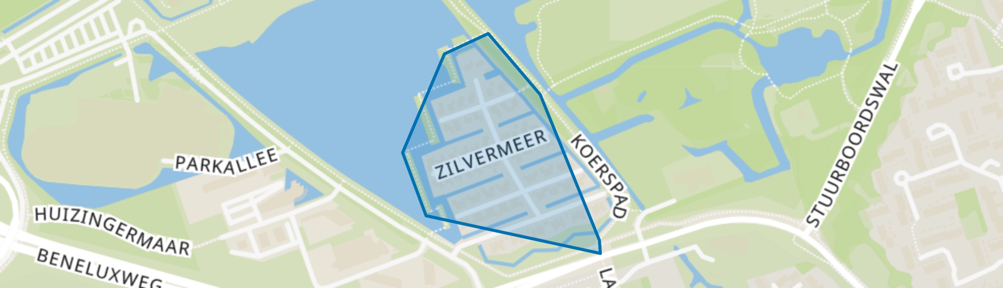 Zilvermeer, Groningen map