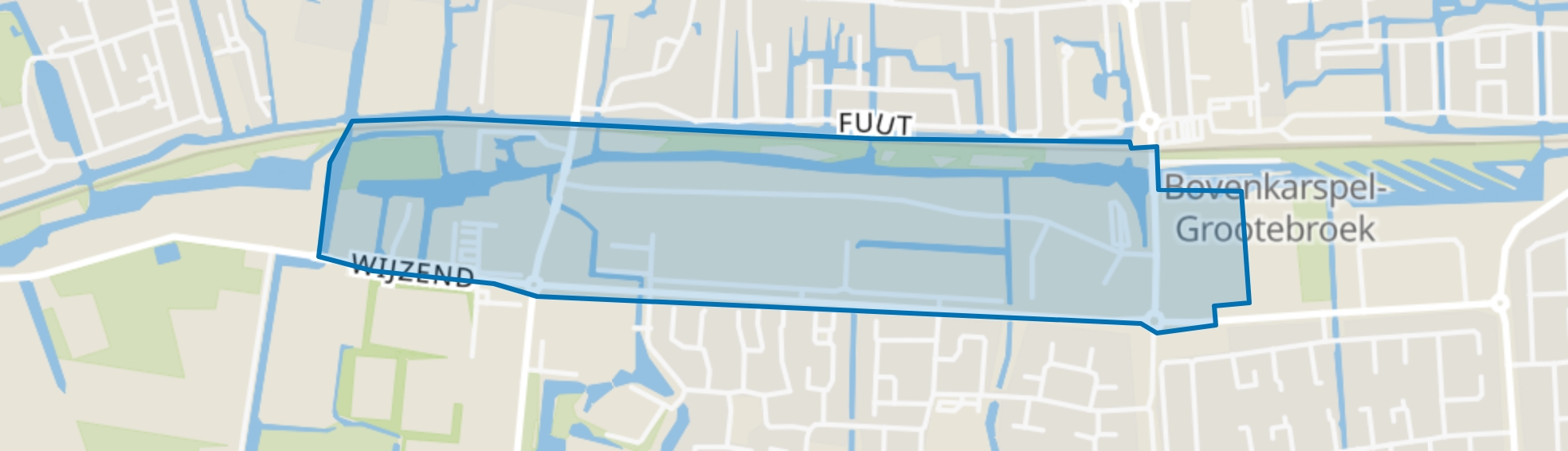 Centrale zone Grootebroek, Grootebroek map