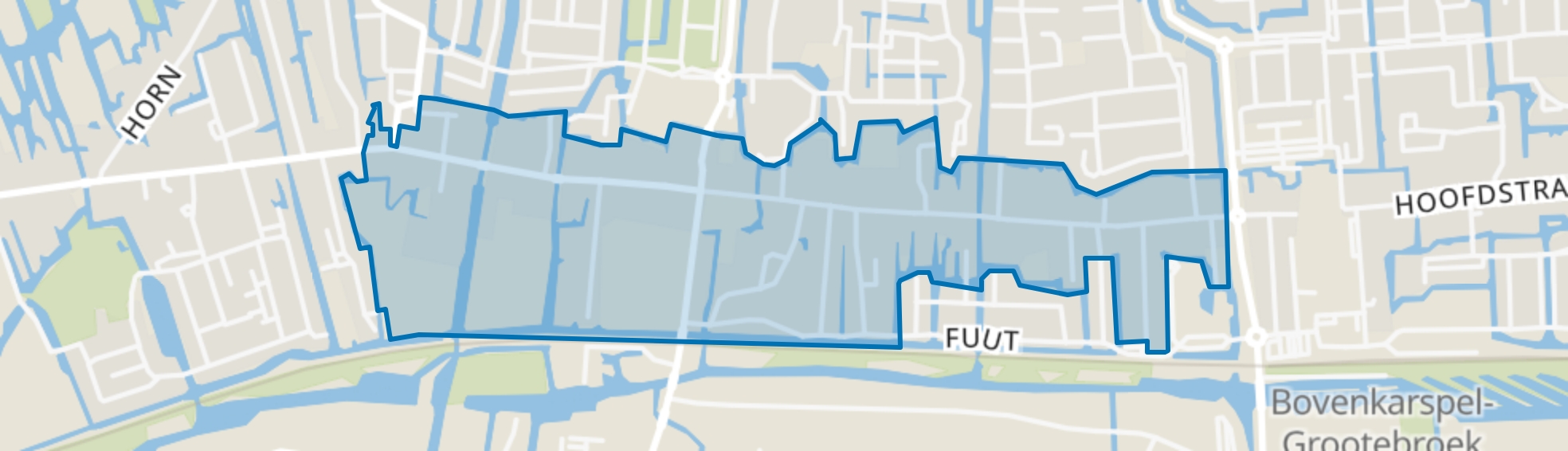 Oud Grootebroek, Grootebroek map