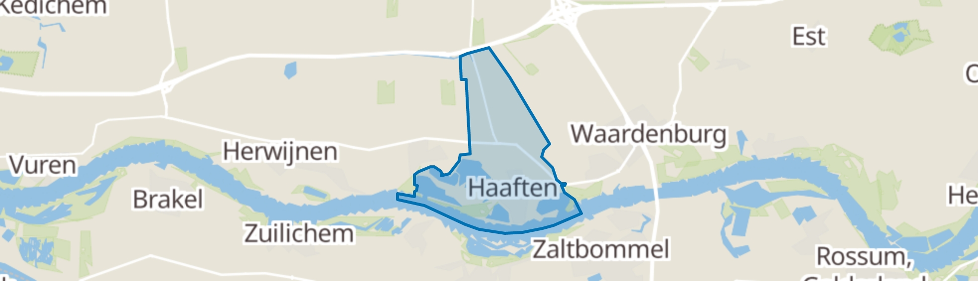 Haaften map