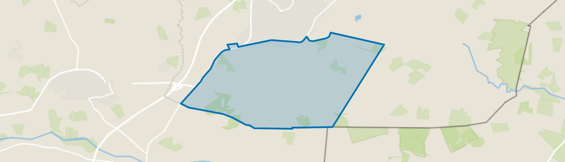 Verspreide huizen Langelo (gedeeltelijk) en Honesch, Haaksbergen map