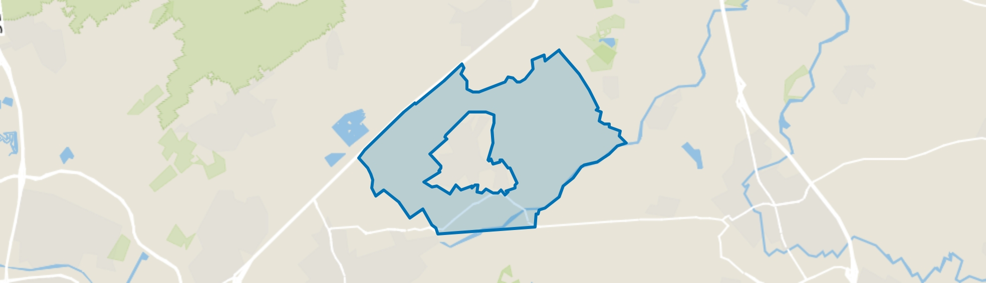 Buitengebied Haaren, Haaren map