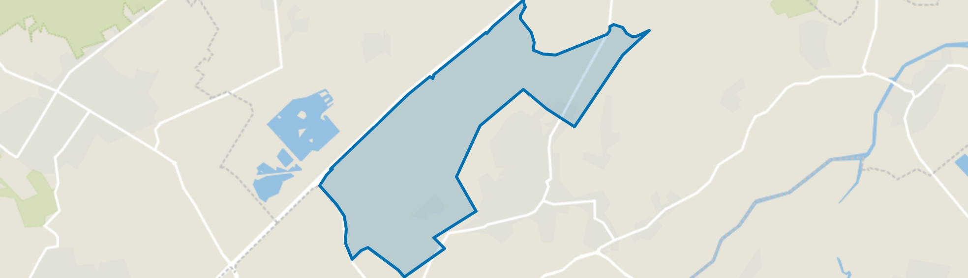 verspreide huizen in het westen, Haaren map