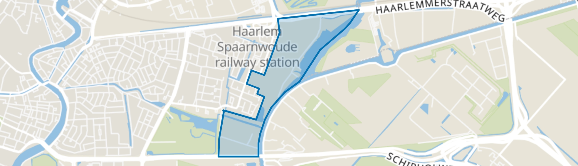 Buitengebied Zuiderpolder, Haarlem map
