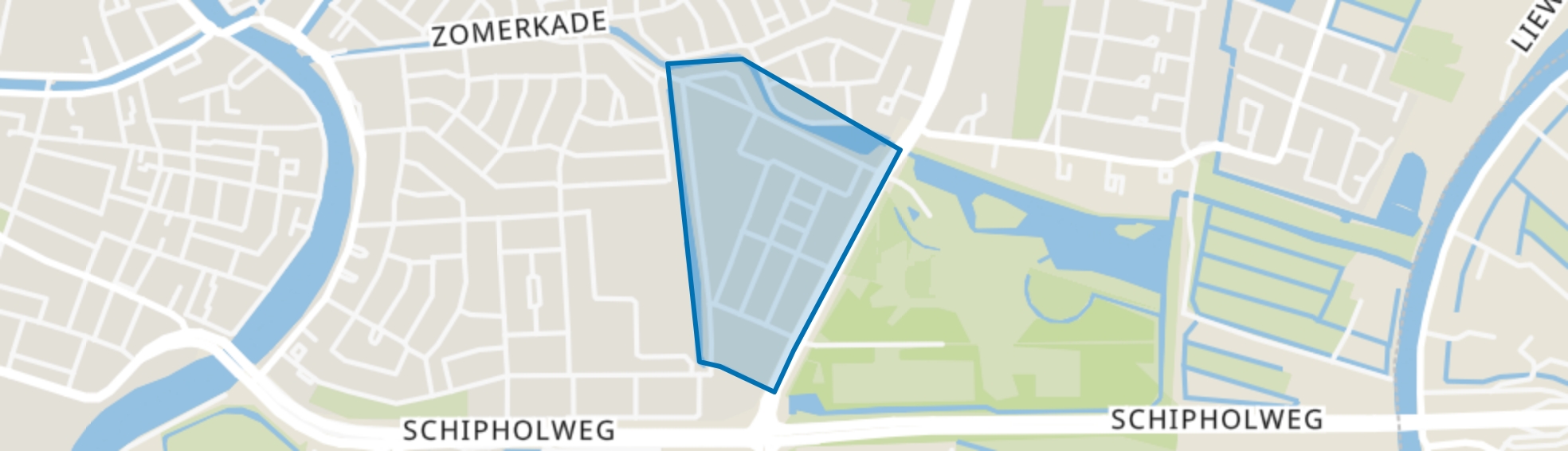 Componistenbuurt, Haarlem map