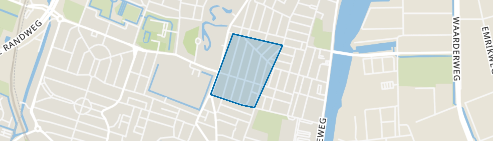 Generaalsbuurt, Haarlem map