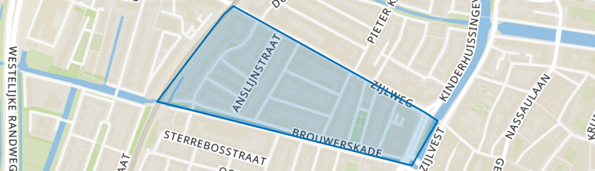 Hasselaersbuurt, Haarlem map