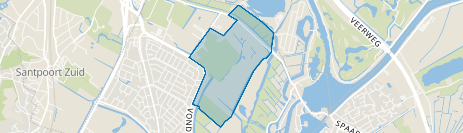 Hekslootpolder, Haarlem map