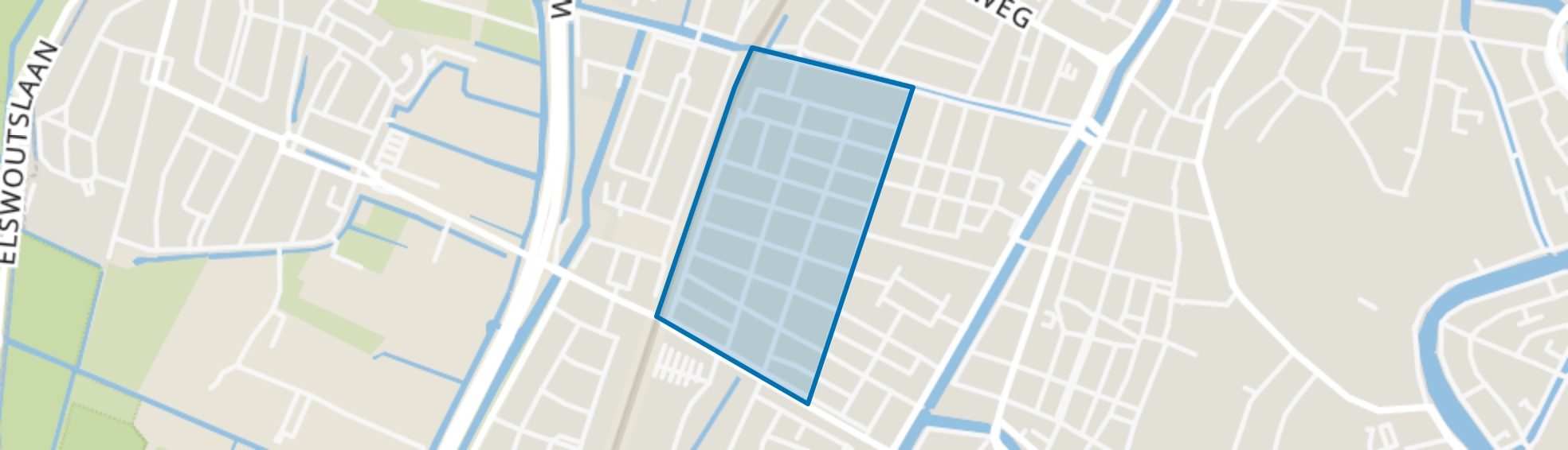 Leidsebuurt-west, Haarlem map