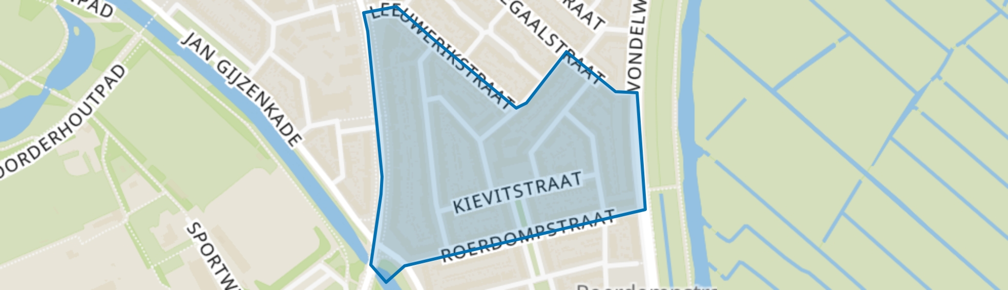 Meeuwenbuurt, Haarlem map