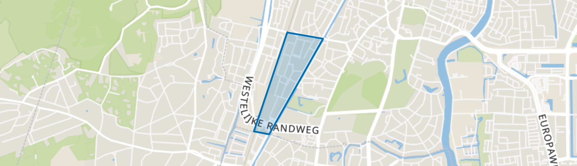 Natuurkundigenbuurt-oost, Haarlem map