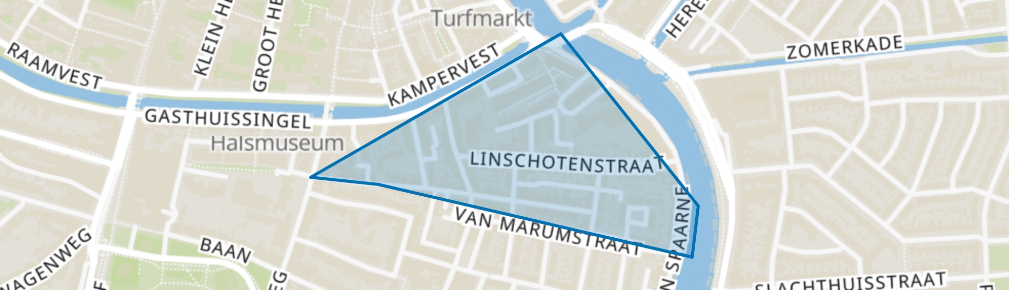 Rozenprieel-noord, Haarlem map