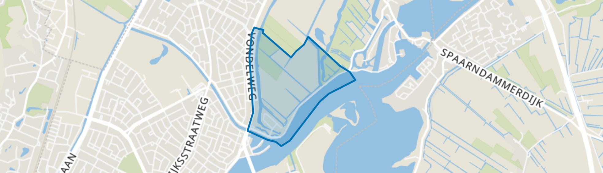 Spaarndammerpolder-zuid, Haarlem map