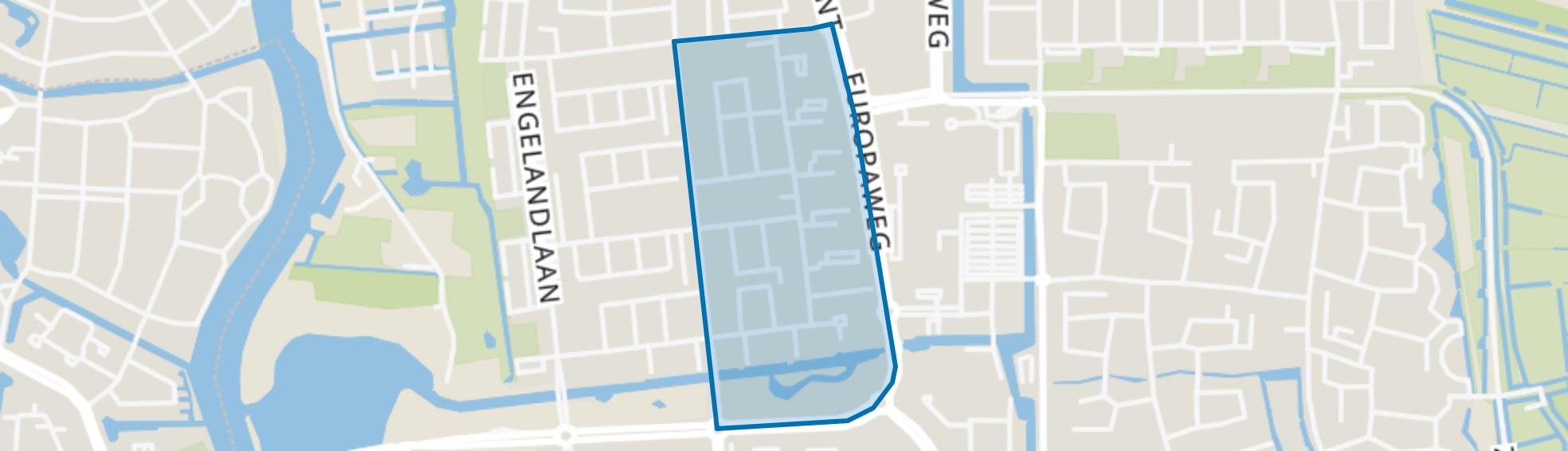 Stedenbuurt-oost, Haarlem map