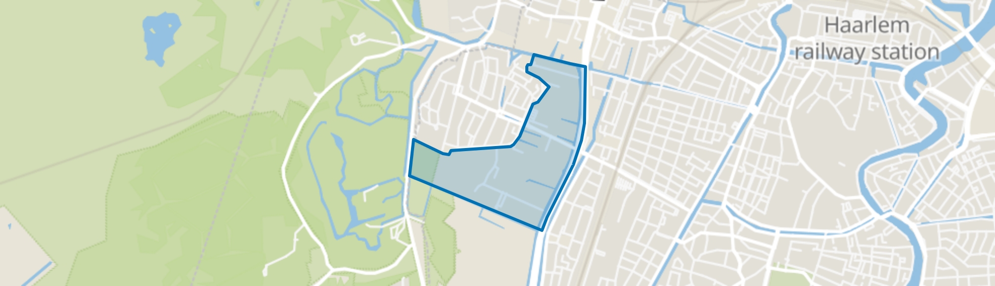 Tuinbouwgebied-noord, Haarlem map