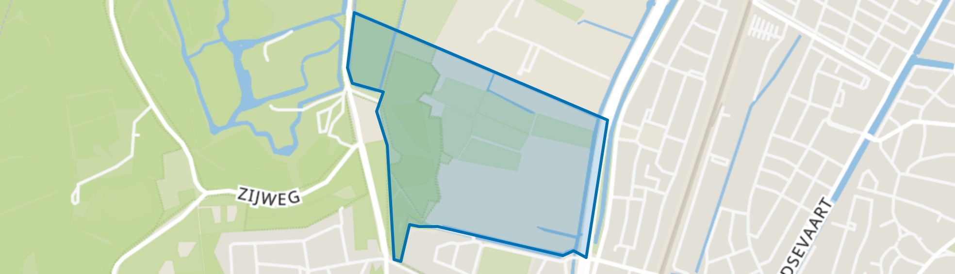 Tuinbouwgebied-zuid, Haarlem map