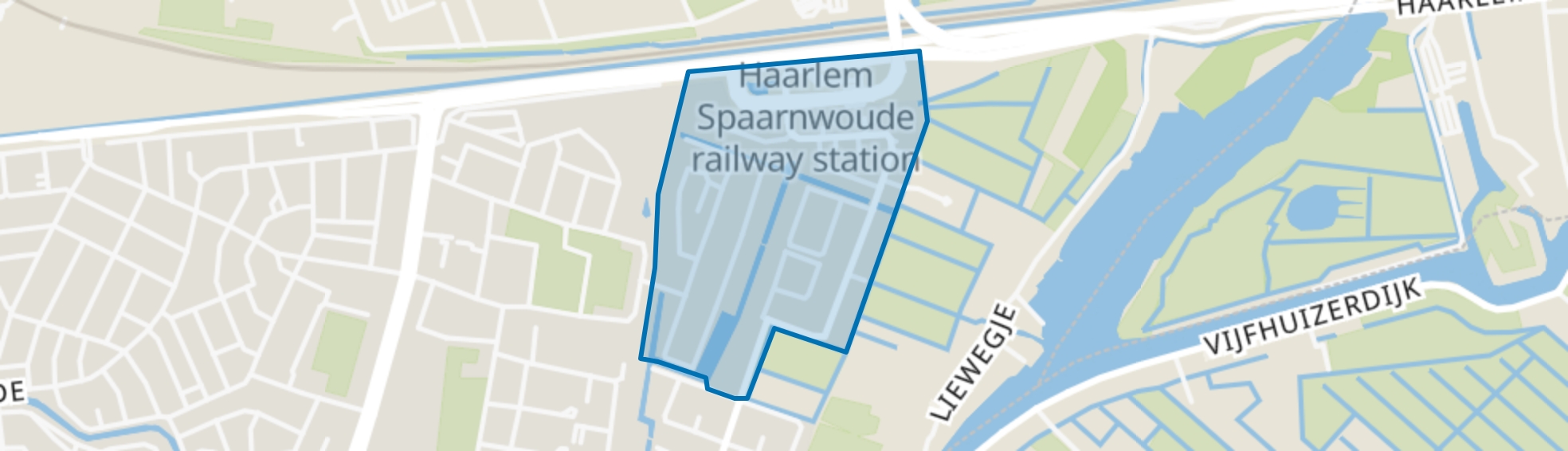 Zuiderpolder-noord, Haarlem map