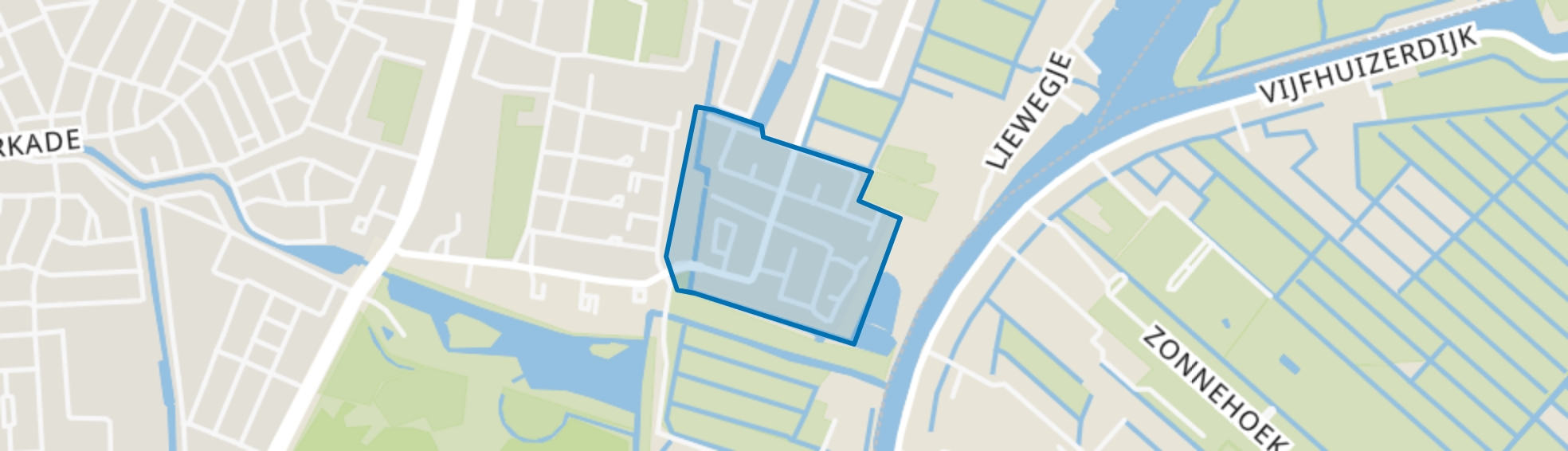 Zuiderpolder-zuid, Haarlem map