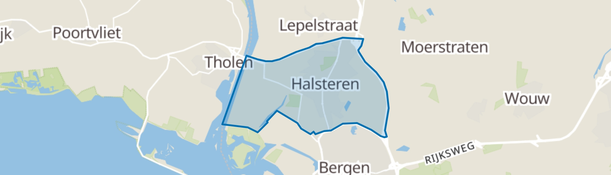 Halsteren map