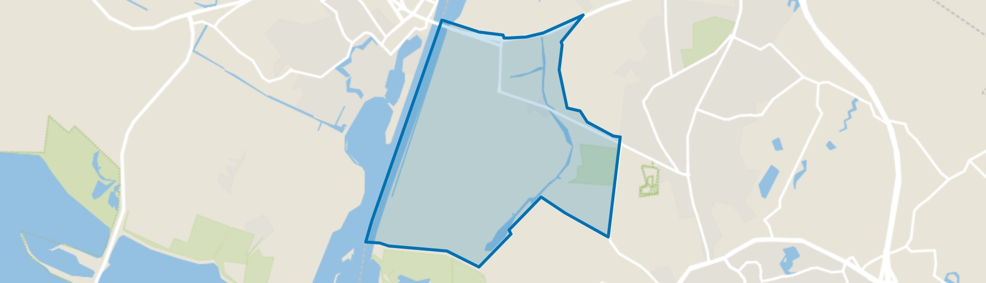 Verspreide huizen Halsterse Polders, Halsteren map