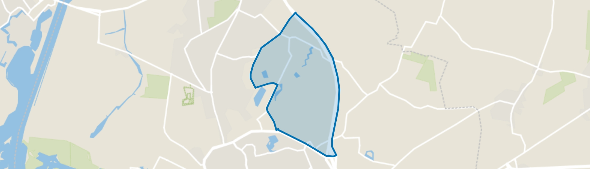 Verspreide huizen Vrederust, Halsteren map