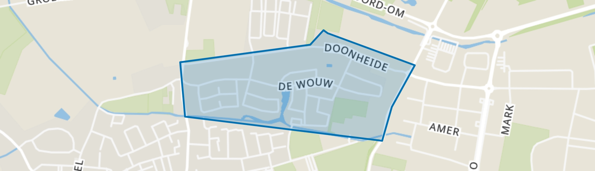 Doonheide, Handel map