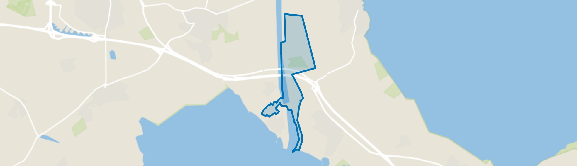 Verspreide huizen Hansweert, Hansweert map