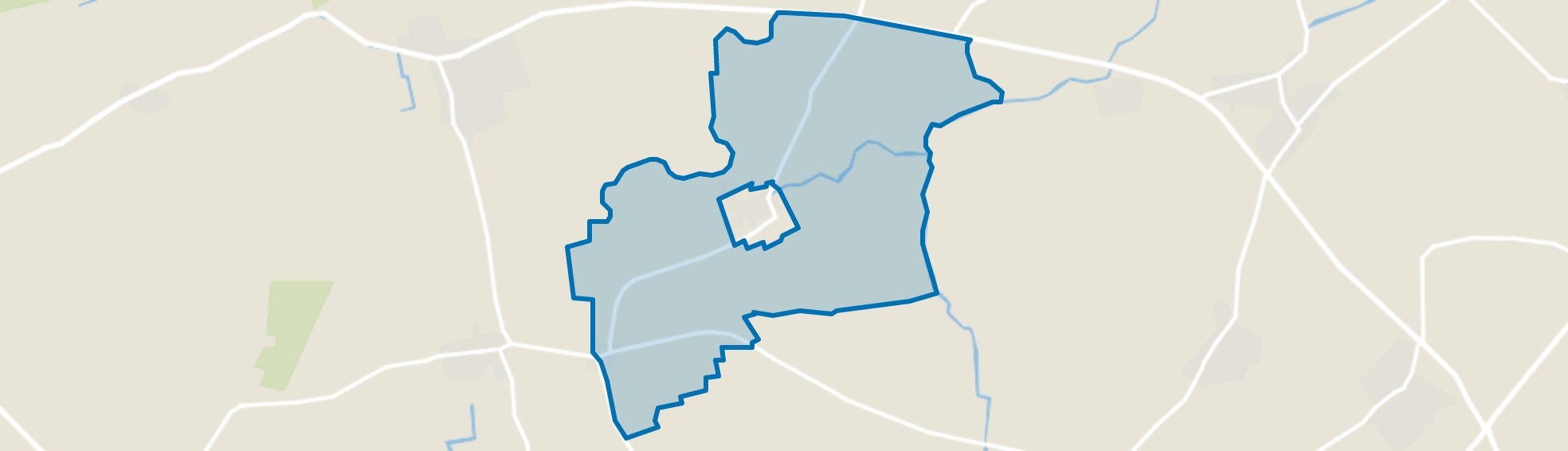Verspreide huizen Hantumhuizen, Hantumhuzen map