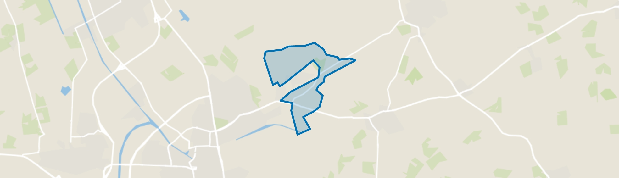 Verspreide huizen Harbrinkhoek, Harbrinkhoek map