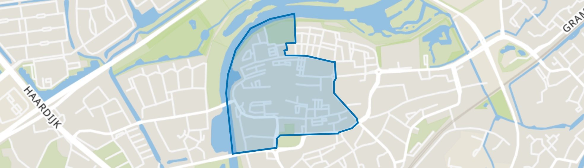 Centrum Saneringsgebied, Hardenberg map