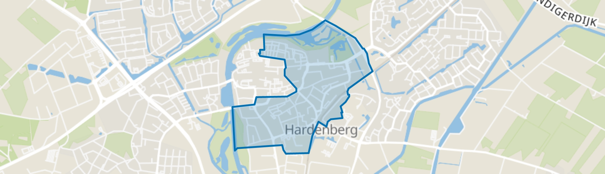 Overig Stad Hardenberg, Hardenberg map